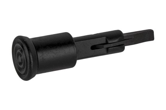 The Gun Tec USA mil-spec forward assist is machined from steel